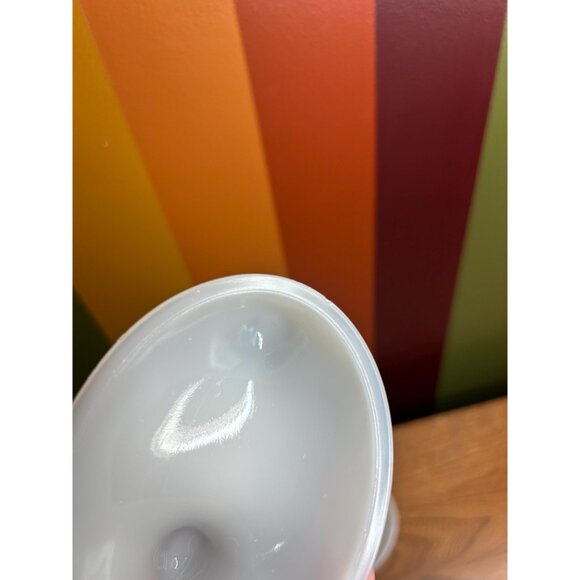 Milkglass glass hen on a nest HON collectable catch all trinket dish Hazel Atlas - Picture 2 of 9